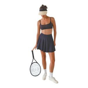 WeWoreWhat Skort Pleated‎ sz S Black NWT Tennis Golf Athleisure Activewear